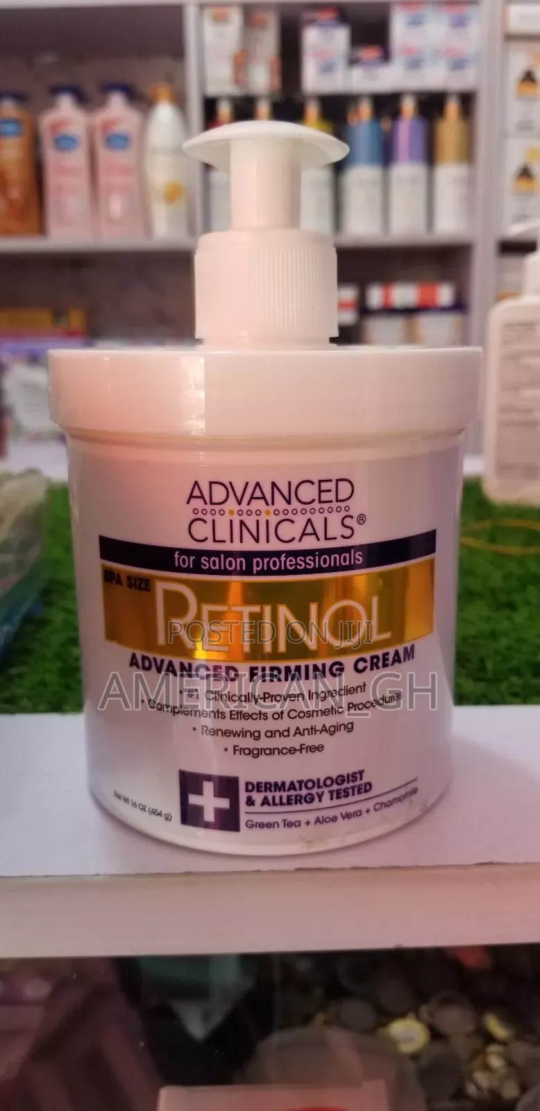 Advanced Clinicals Retinol Body Cream, 454g