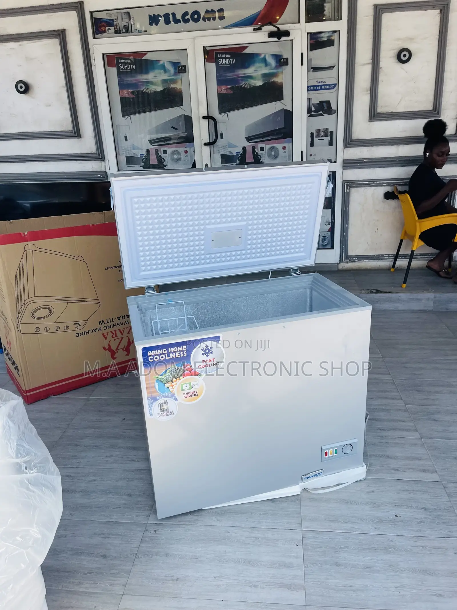 Order Nasco Nas-250fl Single Door Electric Chest Freezer.