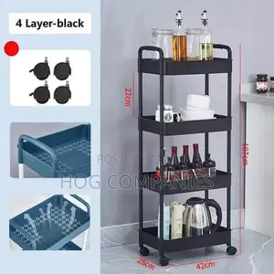 4 Tier Storage Rack With Wheels