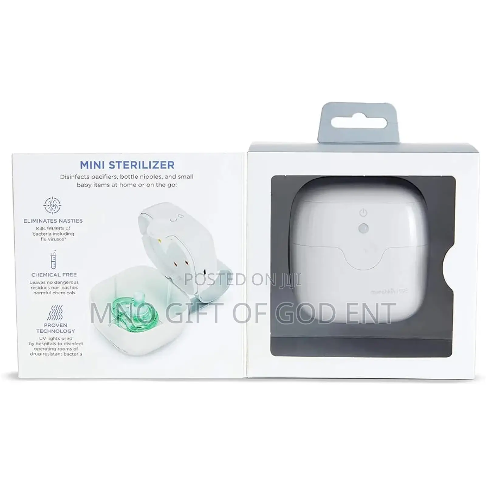 Munchkin Portable UV Sterilizer Sanitizer Eliminates 99.99%