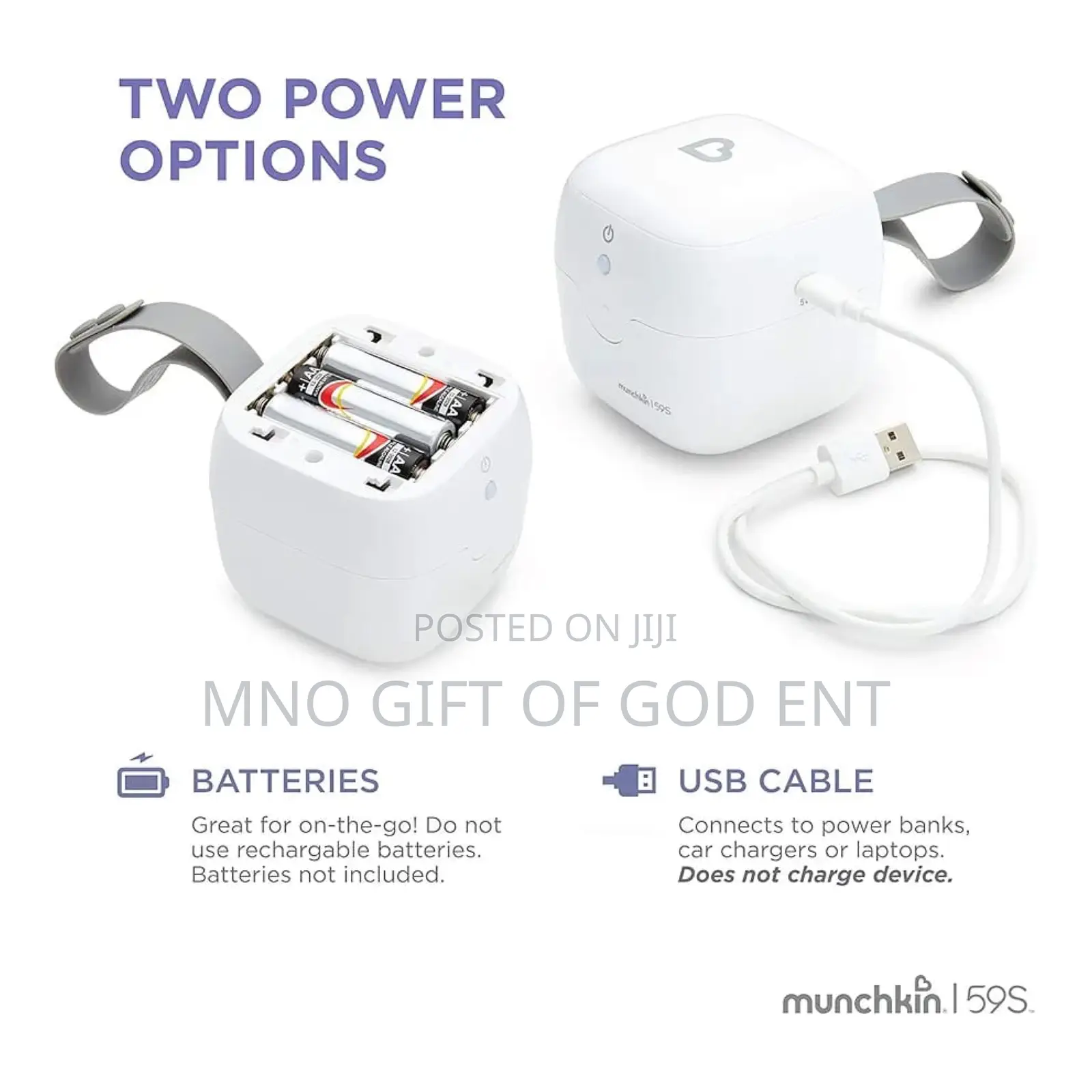 Munchkin Portable UV Sterilizer Sanitizer Eliminates 99.99%