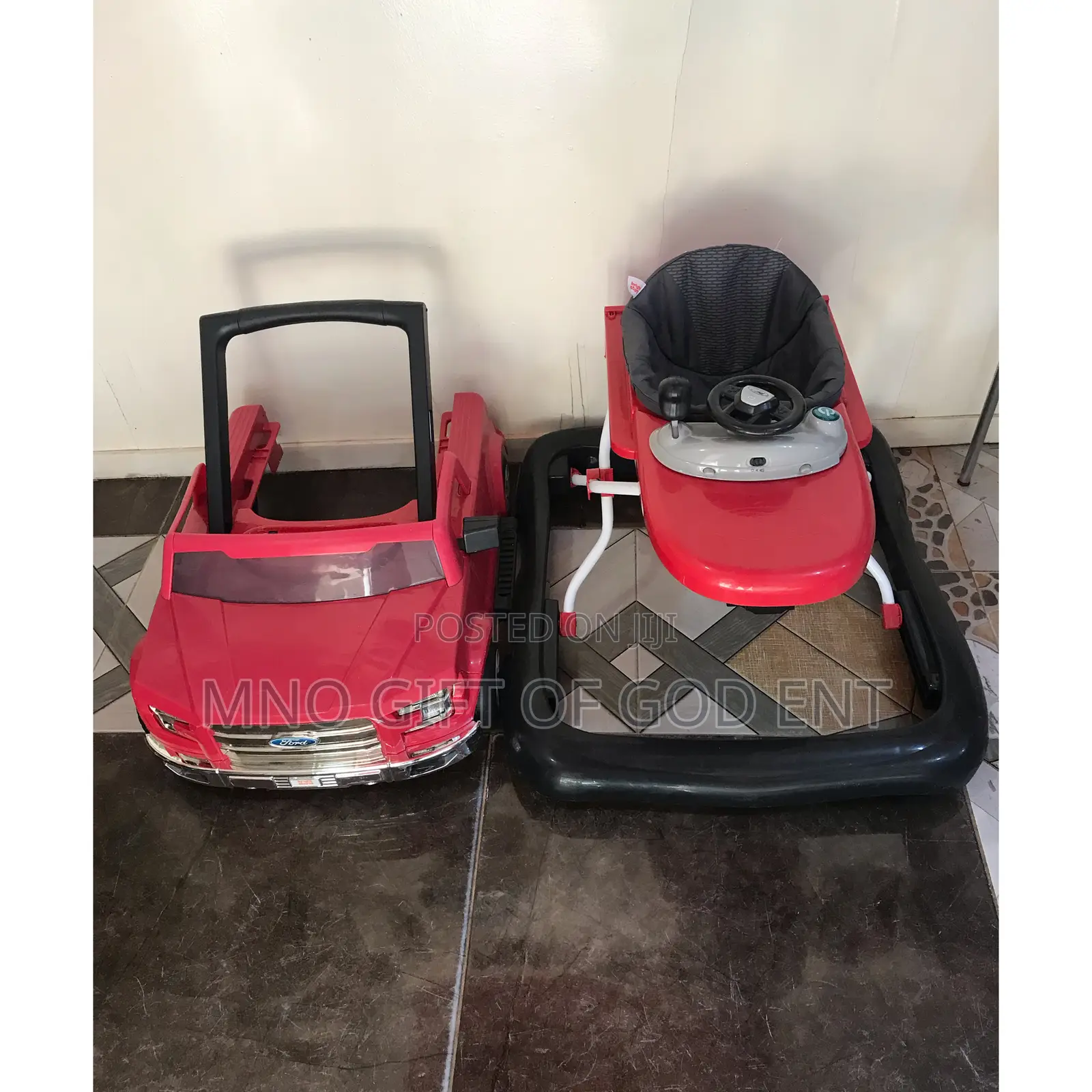 Bright Starts Ford 3 Ways to Play Walker, Red