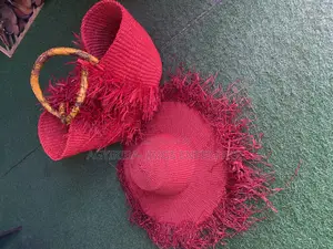 Raffia Bag and Hat