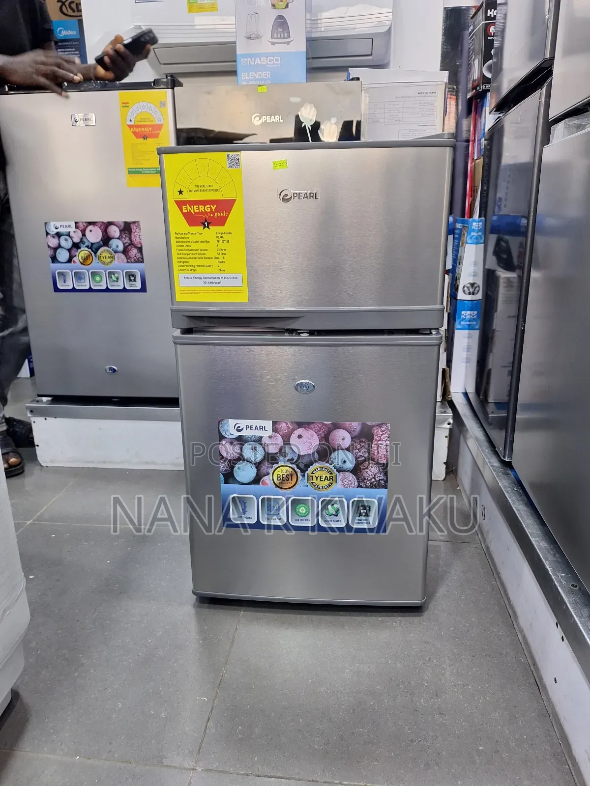 Quality_pearl 80litres Double Door Fridge