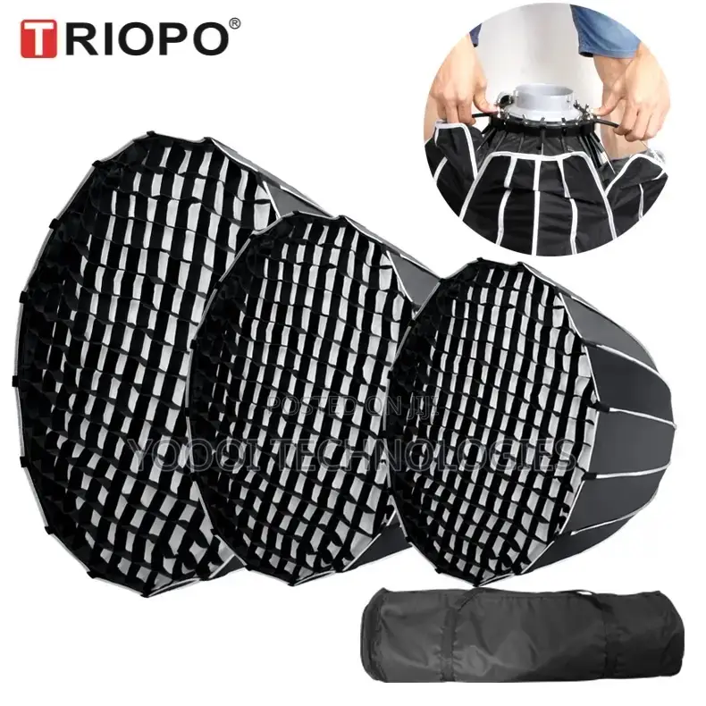 New Triopo 120cm Deep Parabolic Softbox With Grid