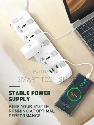 Ldnio Surge Protector 4 Outlets Power Strip With 4 Usb 2m