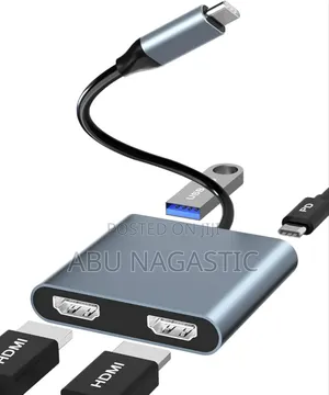 USB C to Dual HDMI Type-C Adapter