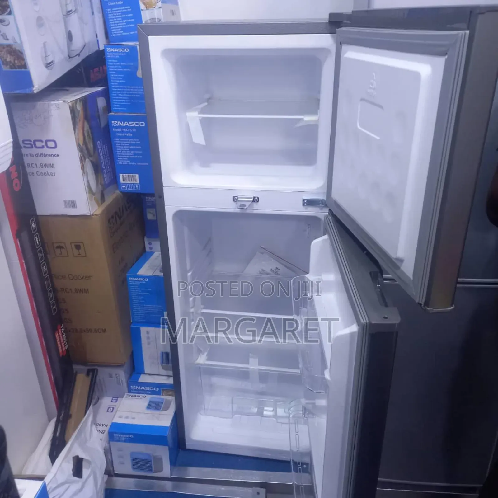 Clean Brand New Nasco 138 Littres Double Door Fridge