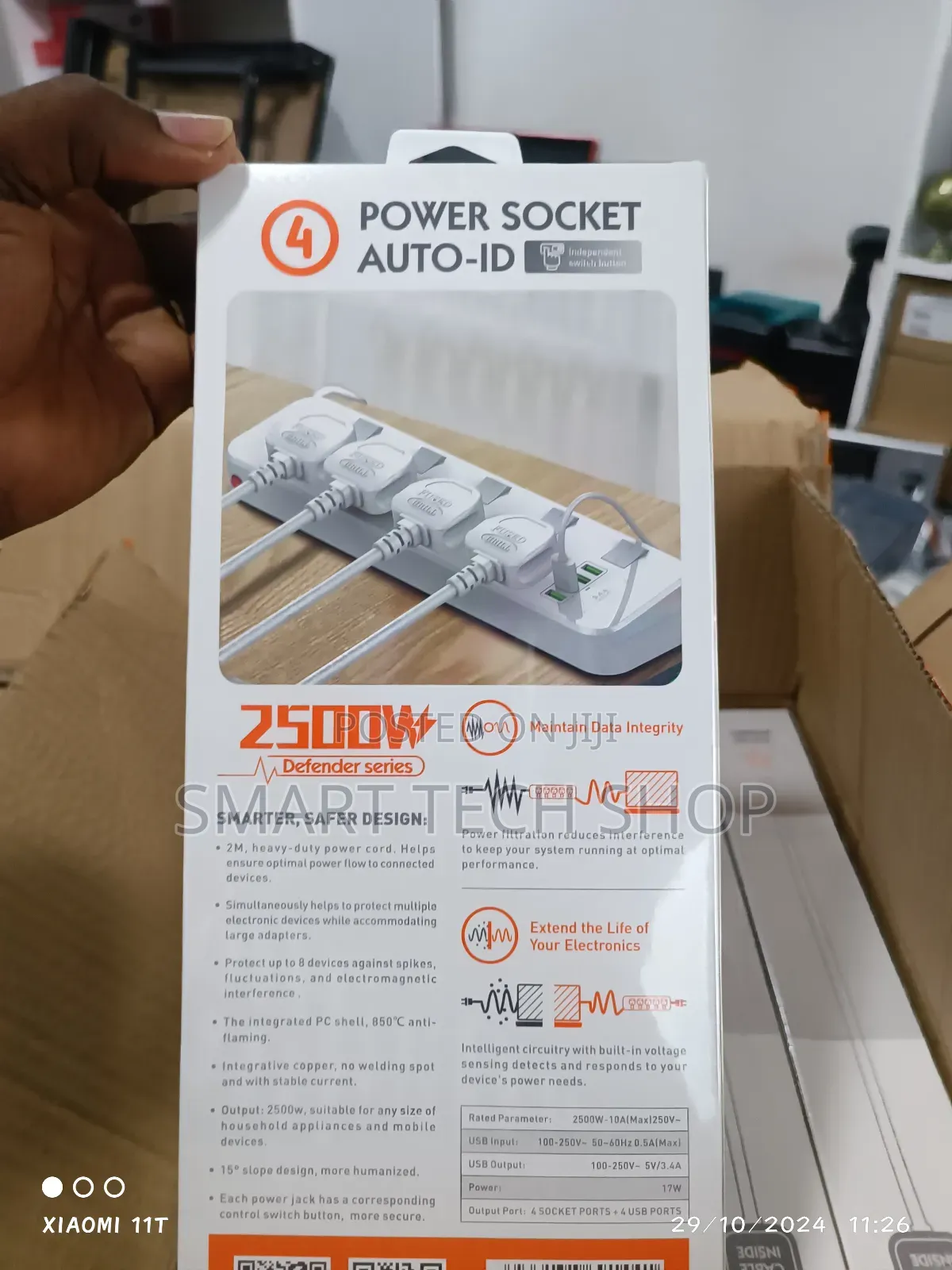 Ldnio Surge Protector 4 Outlets Power Strip With 4 Usb 2m