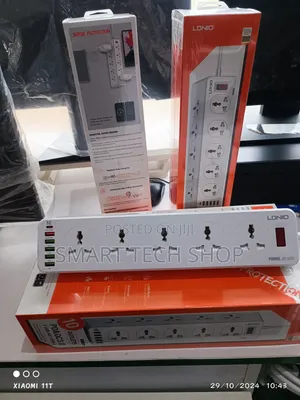 LDNIO Extension Power Socket Strip With 10 Sockets 6 Type-c