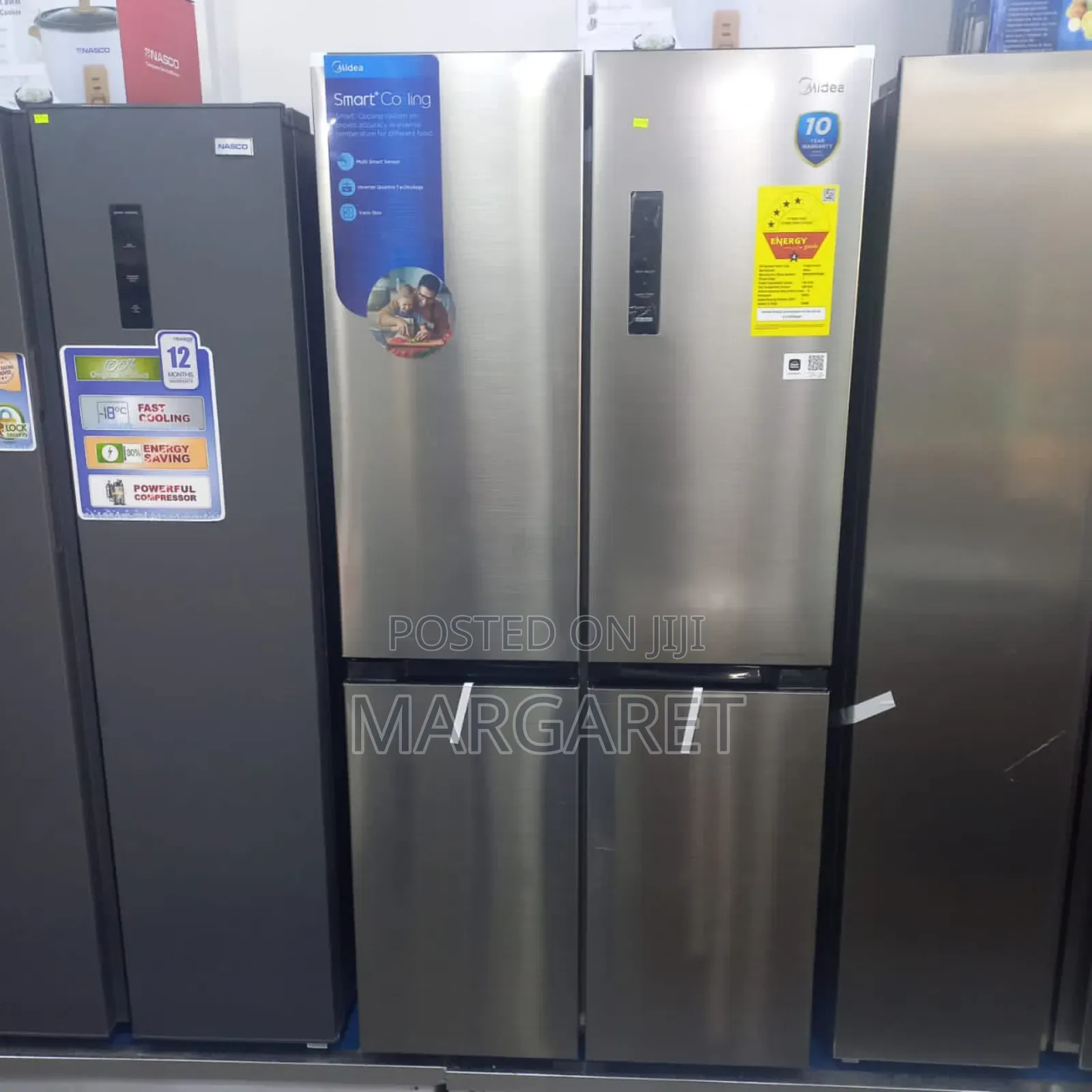 Papamupapa Midea Side by Side 4 Doors Fridge