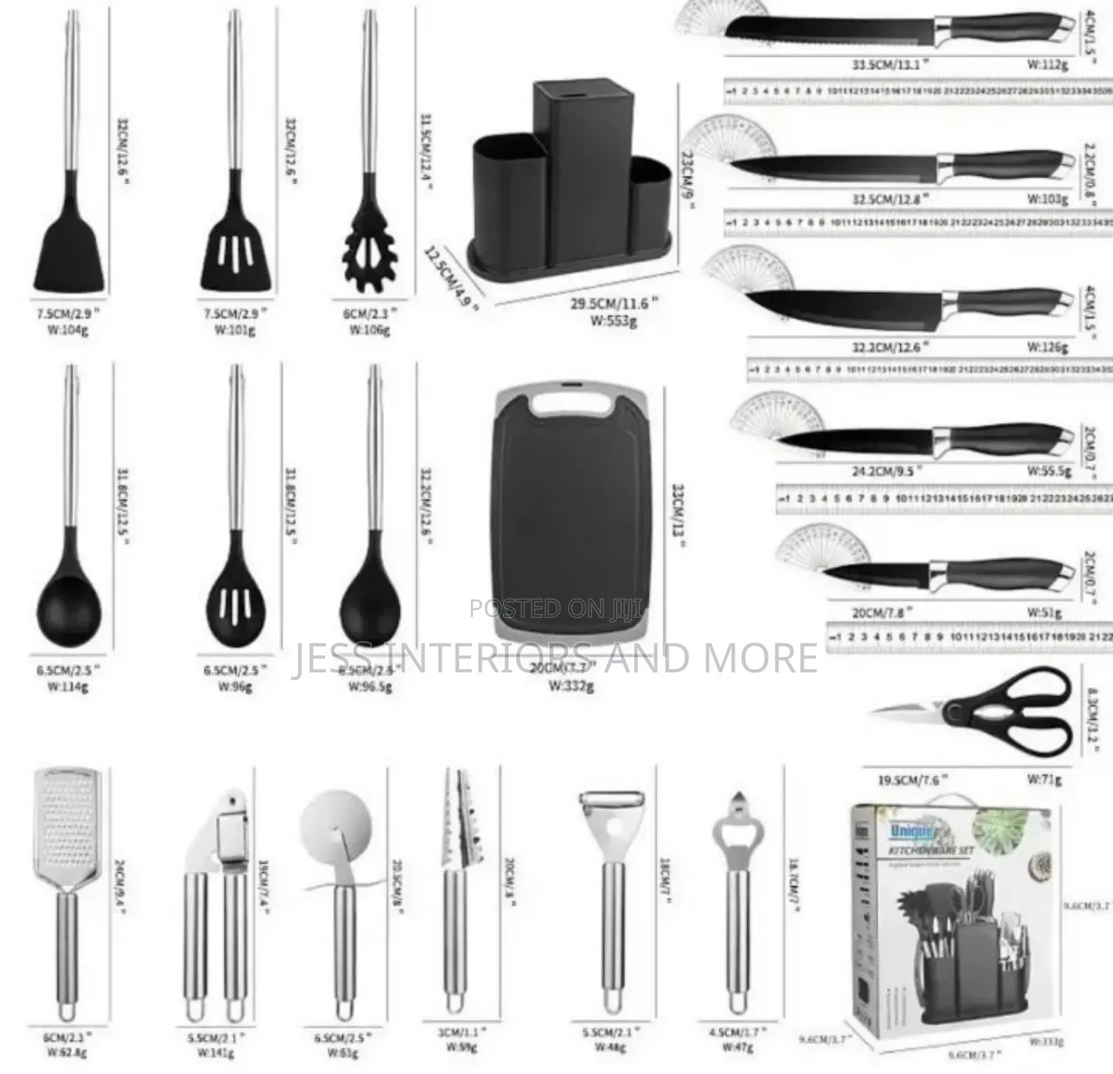 20-Piece Silicone Kitchenware Set