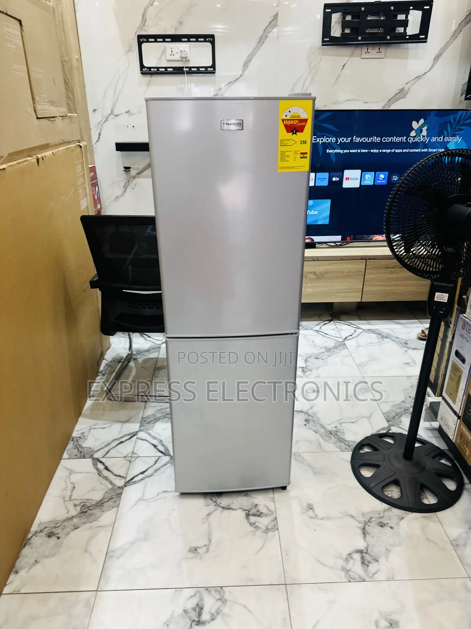 Grey Nice Color Double Door Nasco Fridge