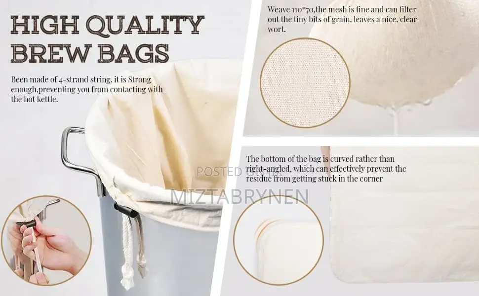Re-Usable Cotton Cheese Cloth Bag - 50x40cm