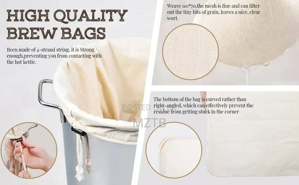 Re-Usable Cotton Cheese Cloth Bag - 50x40cm