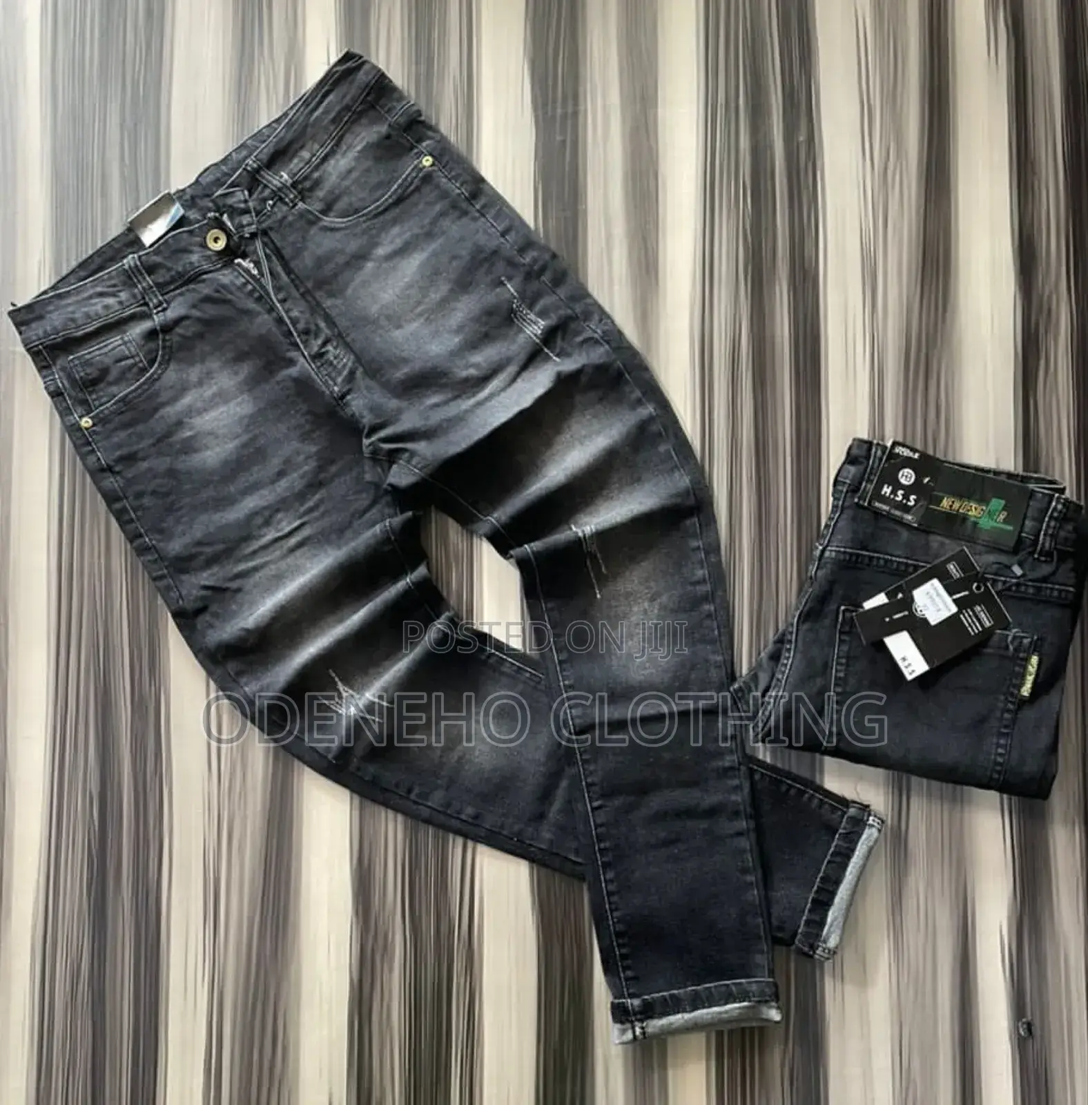 Straight Men Jeans Trousers