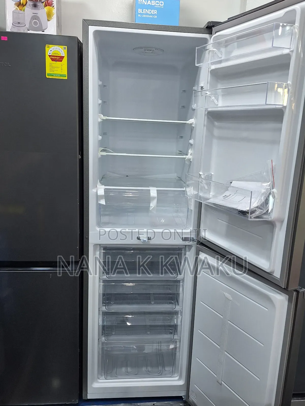 Happy Nasco 250litres Double Door Fridge With Freezer