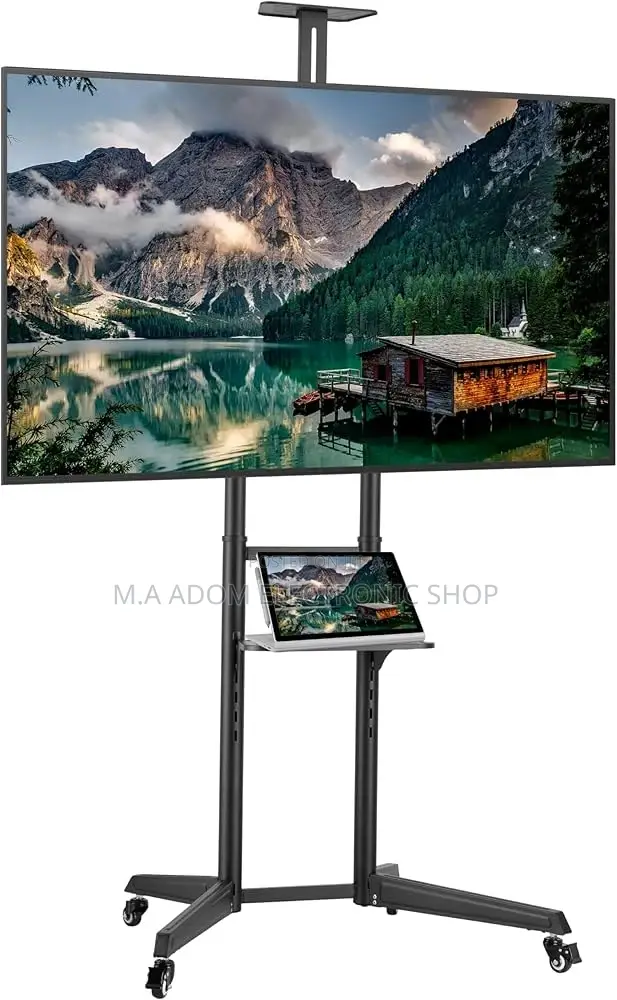 Tv Stand With Rolling Wheels Under 32”-70”