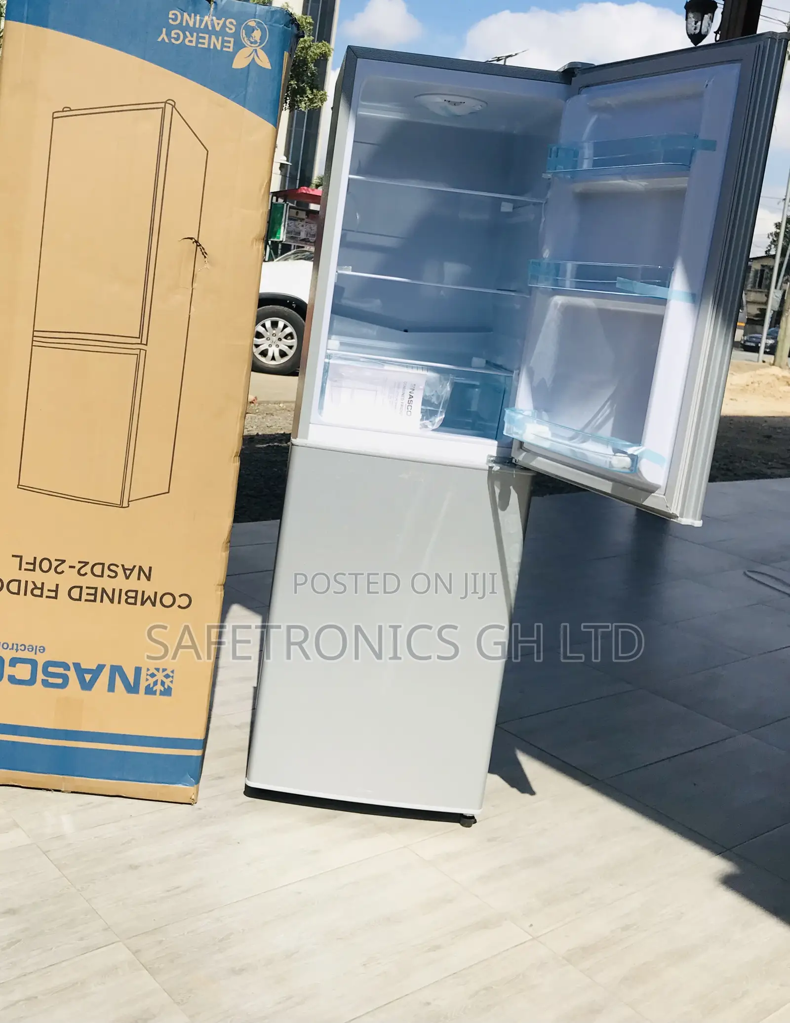 : Bottom Mount Gray Nascod2-20 Doubledoor Fridge