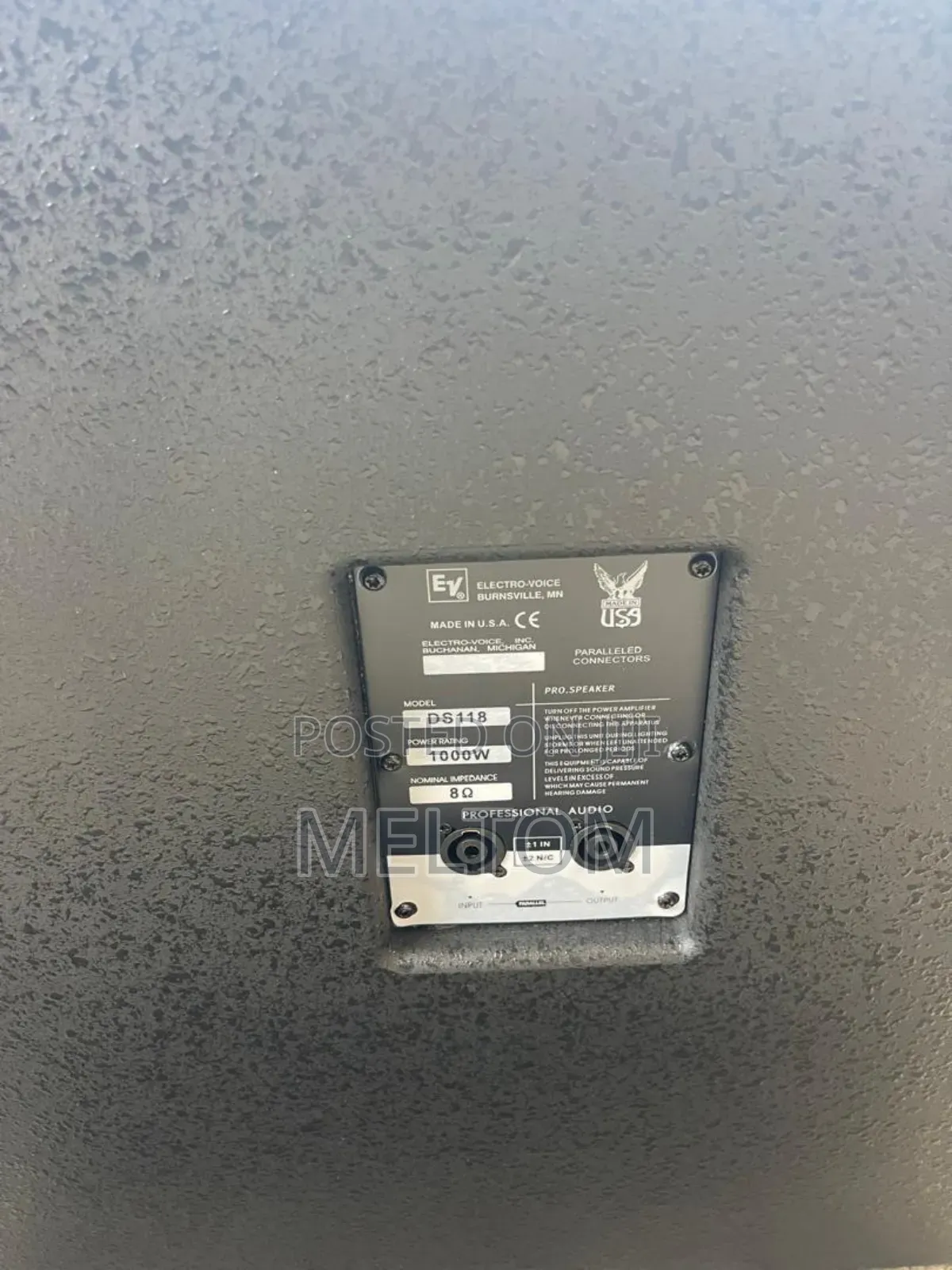 EV Single Bass Subwoofer Speaker