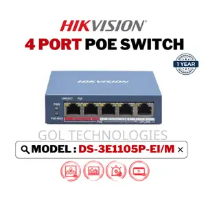 Hikvision Ds-3e1105p-Ei/M 4port Smart Managed Poe Switch