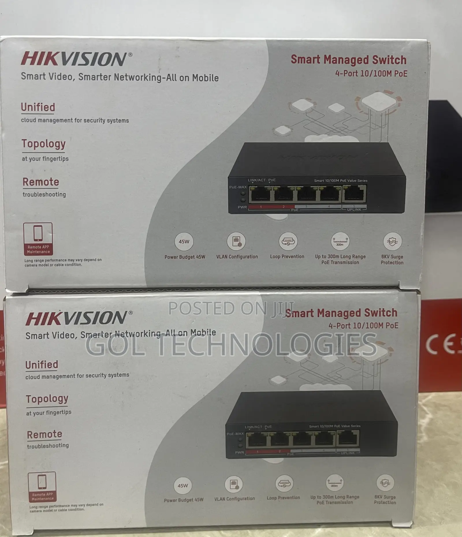 Hikvision Ds-3e1105p-Ei/M 4port Smart Managed Poe Switch