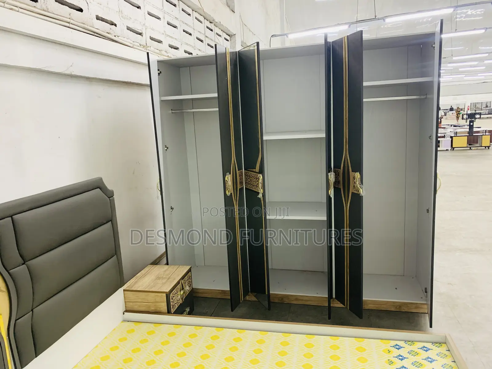 Bed Room Set, Wardrobe, Dresser, Bed