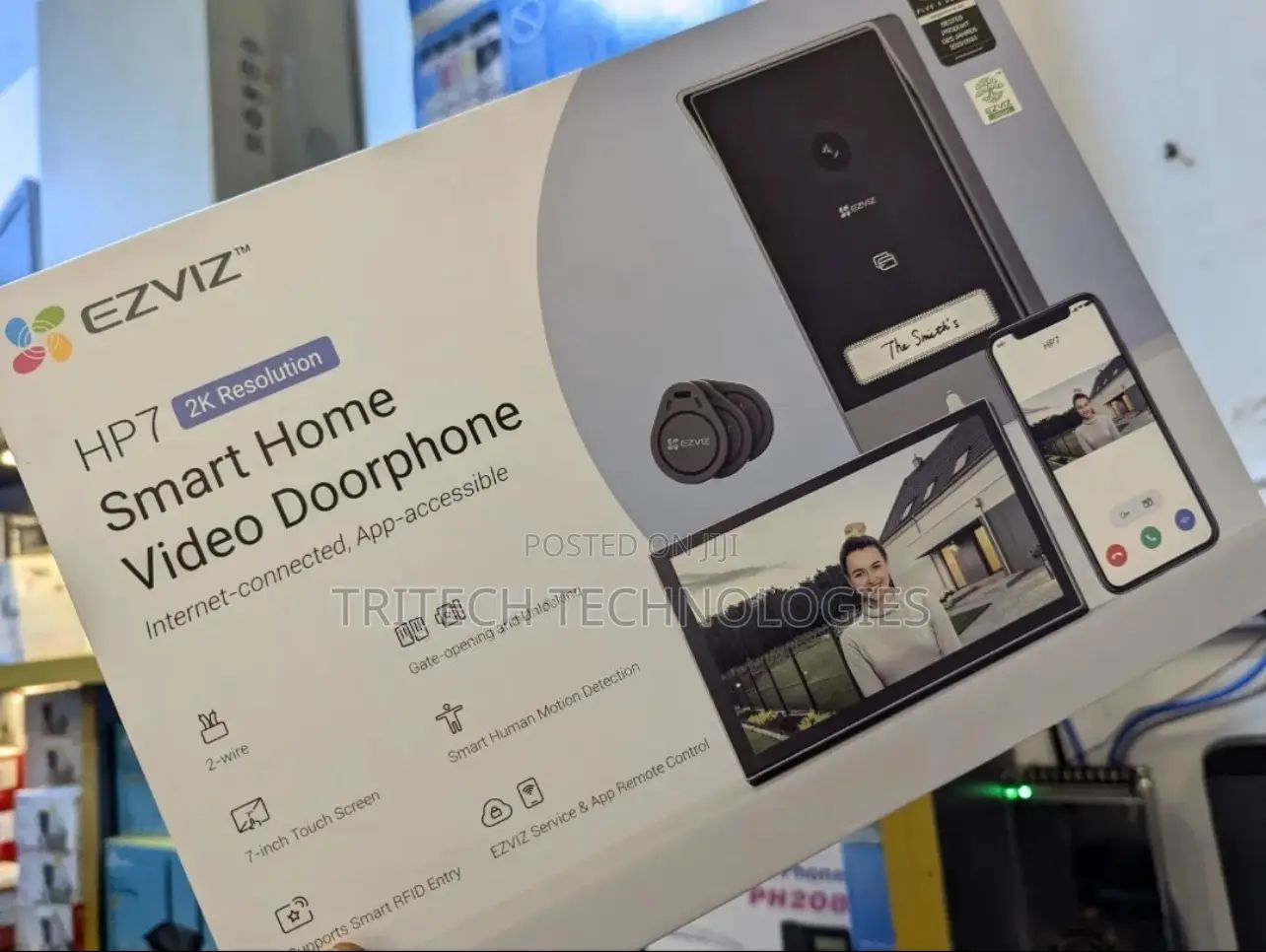 EZVIZ HP7 Wireless/Wifi Videodoor Intercom Smart Home /3mp