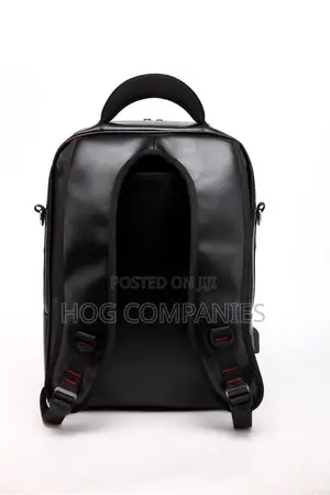 Thick Leather 15.6 Laptop Travel Backpack School Bag