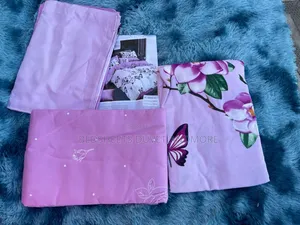 Purple Flowered Bedsheet