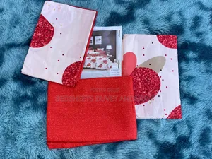 Red and White Bedsheet