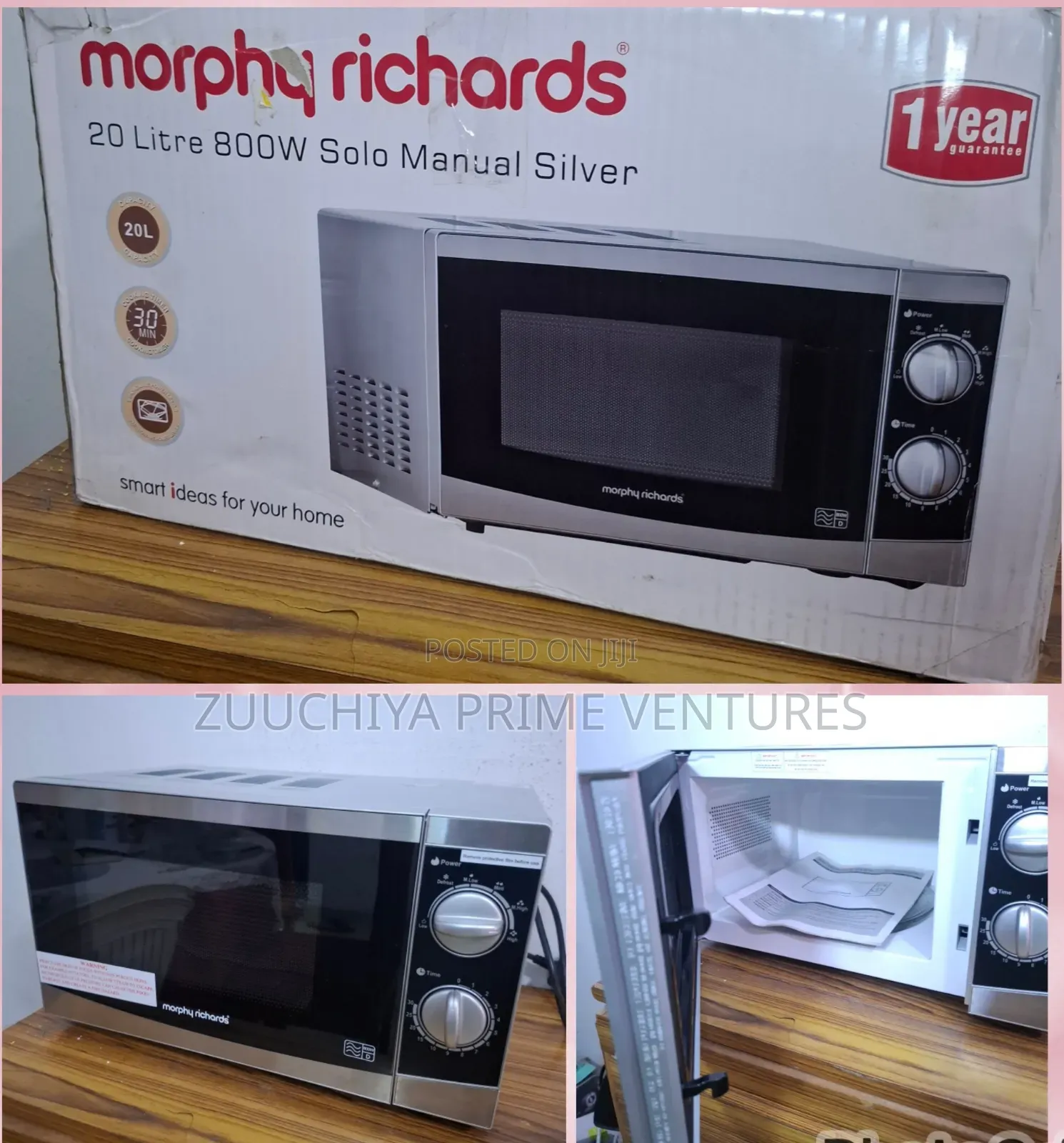 20.L Morphy Richards 800w Microwave Uk