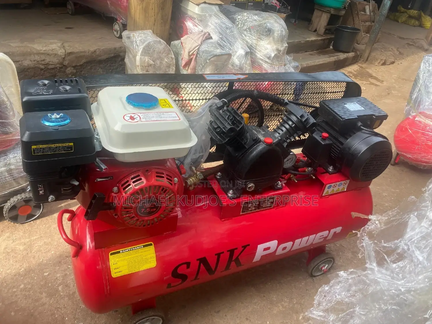 150l Air Compressor Machine Petrol Light