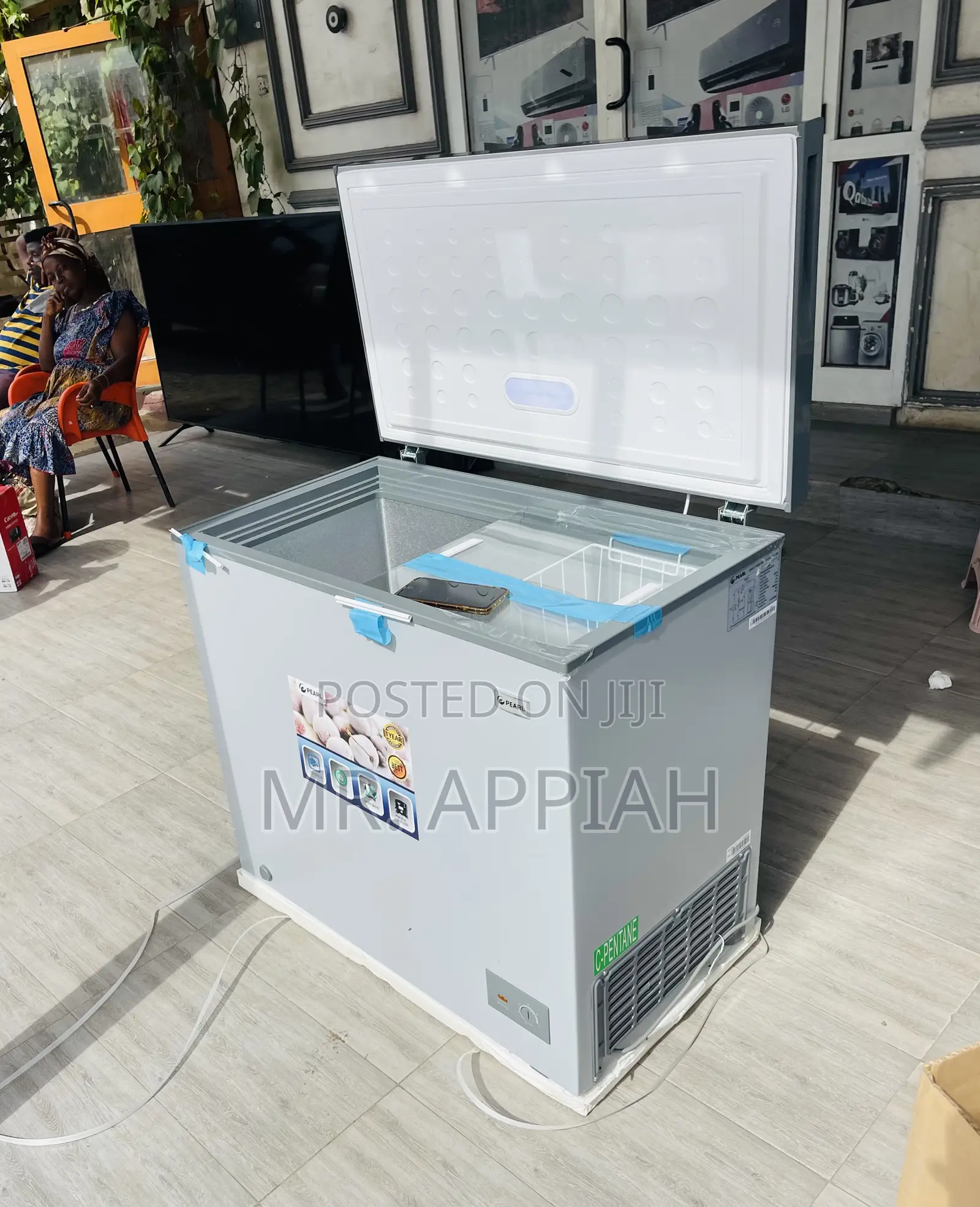 Original Pearl 200L Single Door Electric Freezer(Gray).