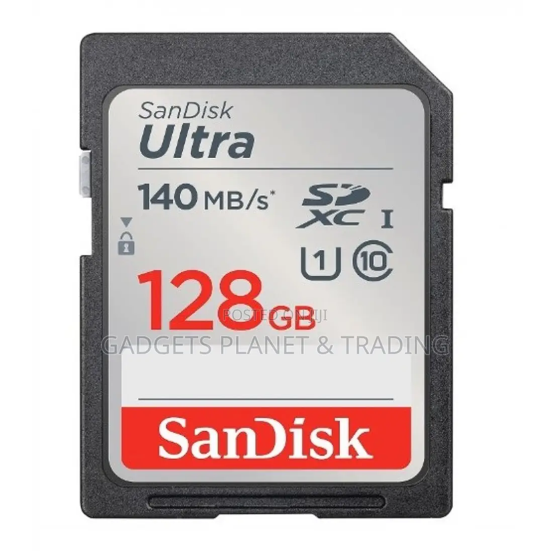 Sandisk 128gb Ultra 140mb/S Uhs-I SDXC Memory Card Class 10
