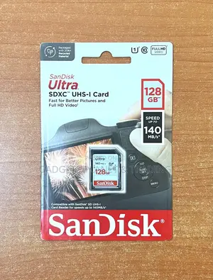 Sandisk 128gb Ultra 140mb/S Uhs-I SDXC Memory Card Class 10