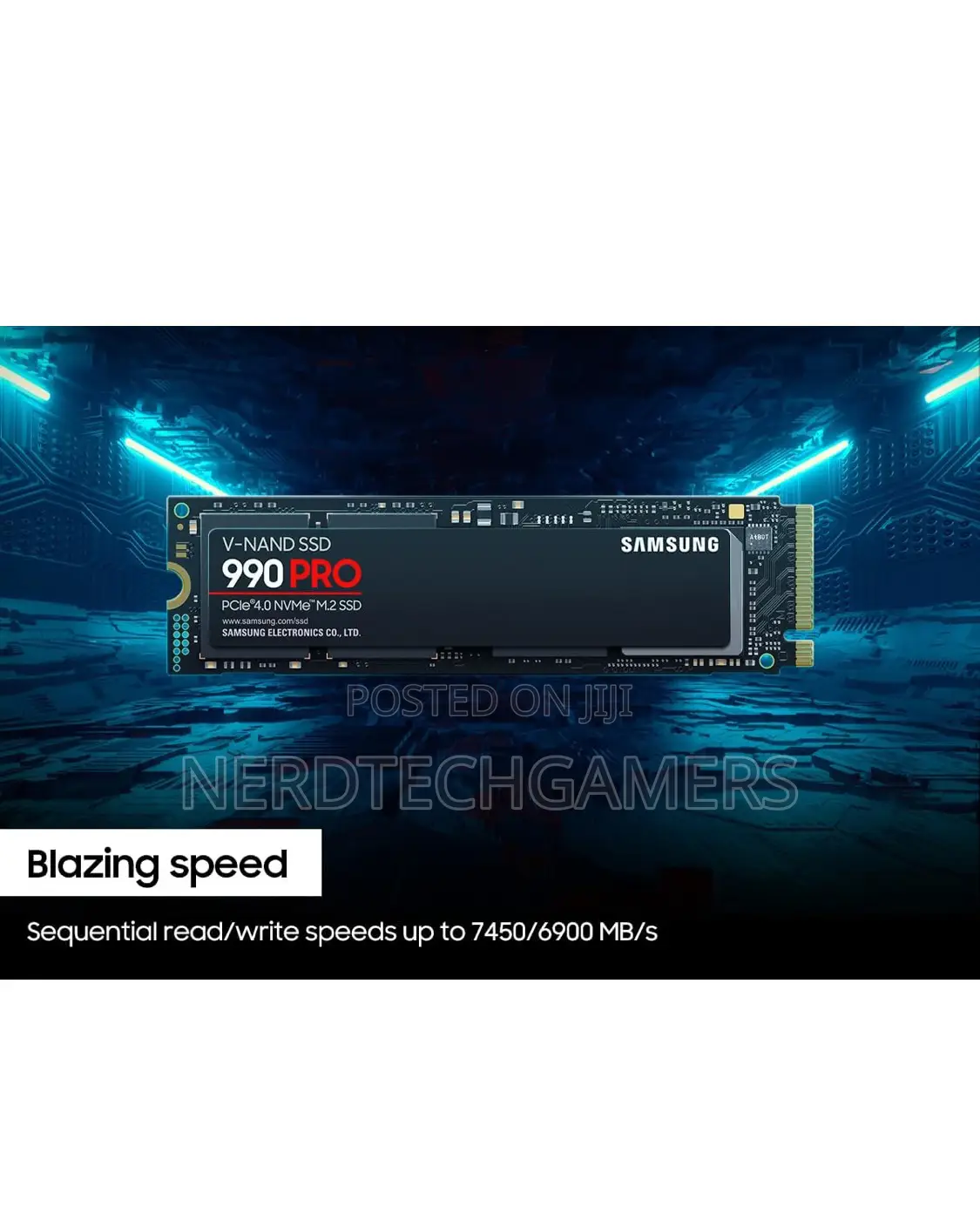 SAMSUNG 990 PRO SSD 4TB Pcie 4.0 M.2 2280 Internal SSD