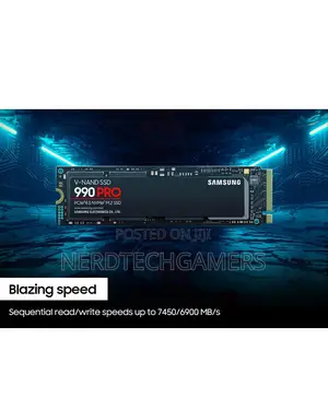 SAMSUNG 990 PRO SSD 4TB Pcie 4.0 M.2 2280 Internal SSD