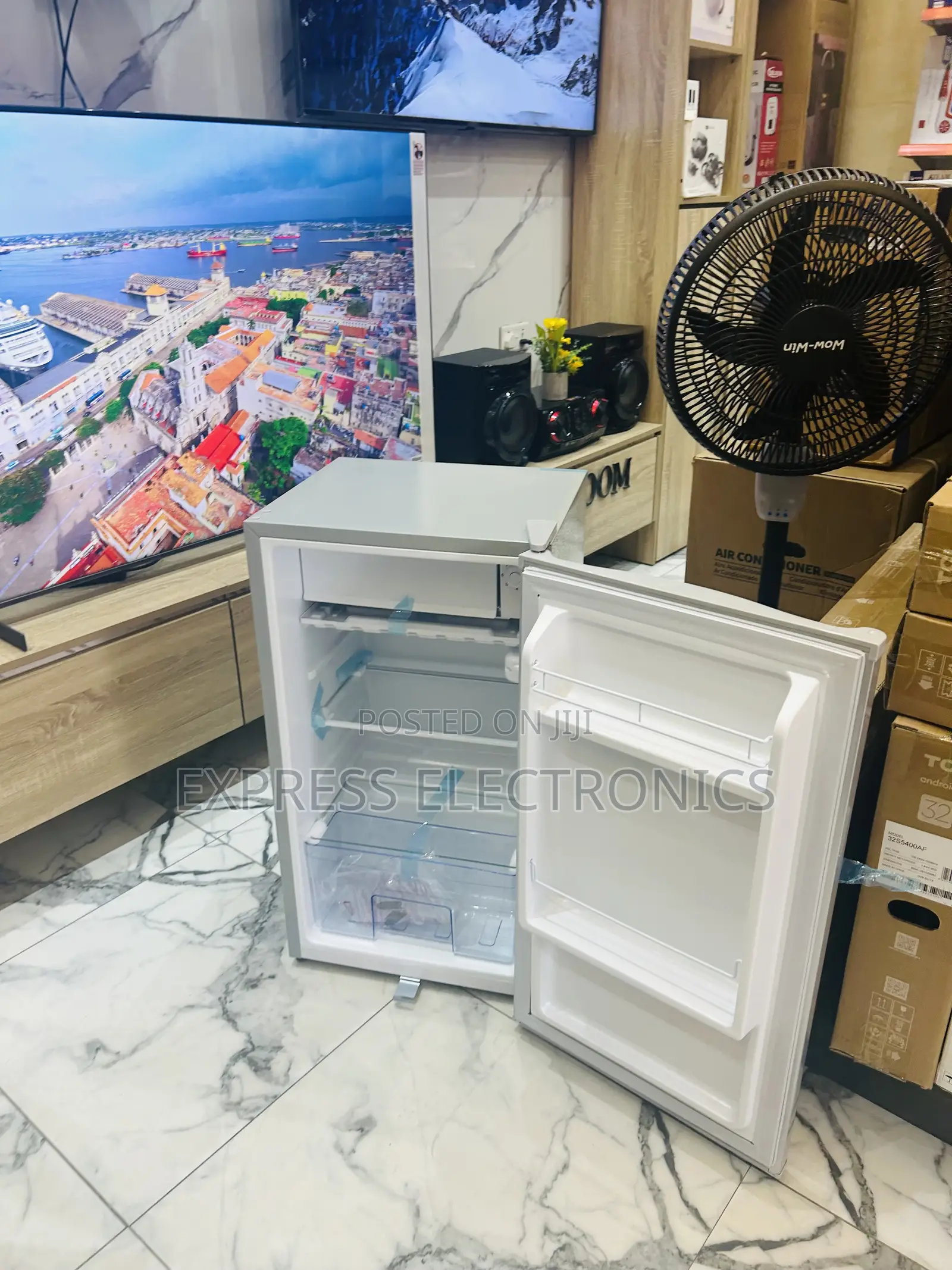 Adjustable Tem Single Door Table Top Pearl