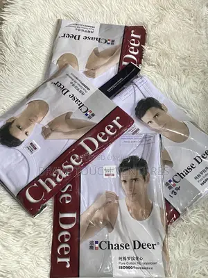 3 Pieces Chase Deer Singlet - 100% Cotton