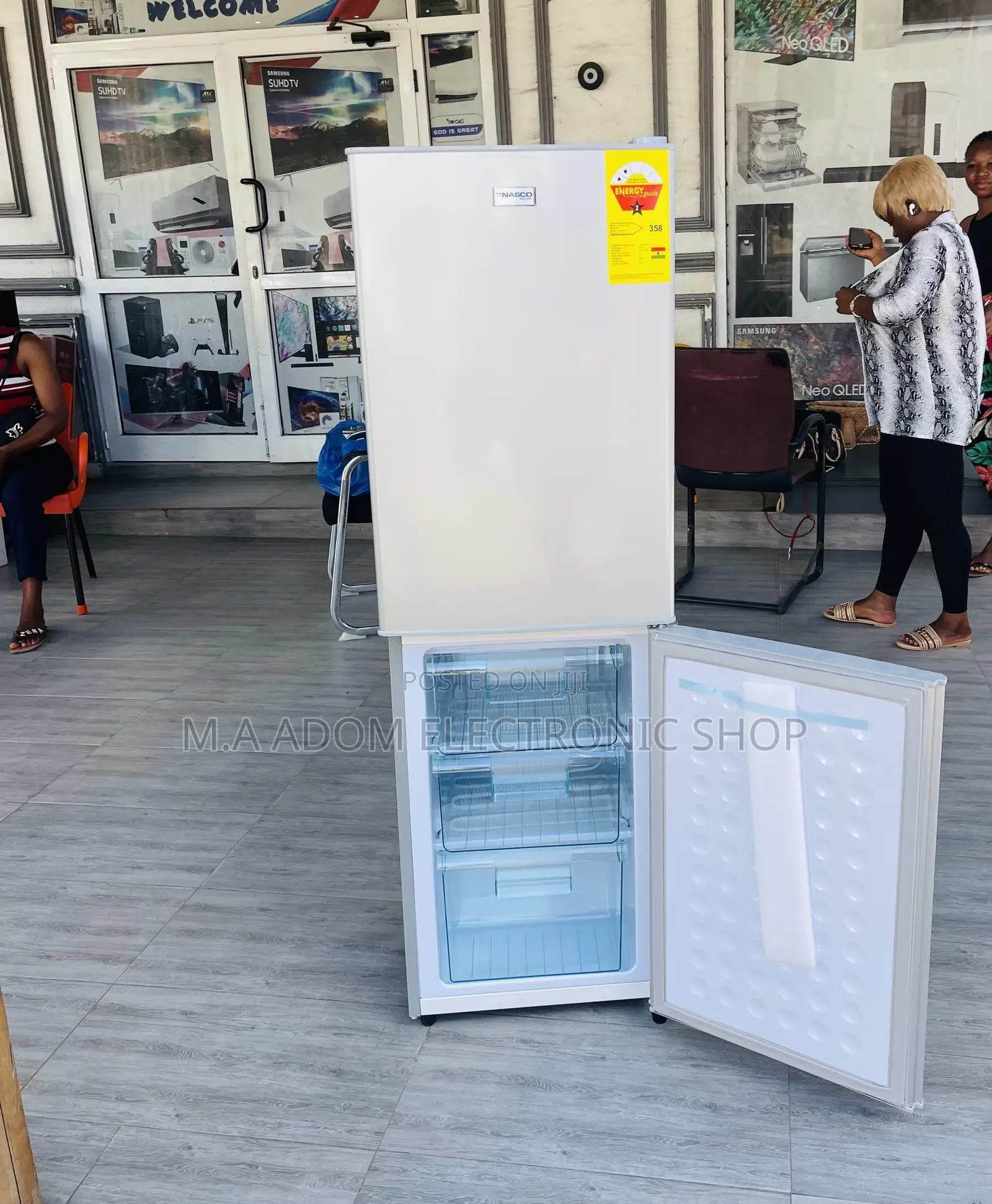 Extremely Chilling Nasco Nasf2-20fl 2 Door Fridge(Silver).