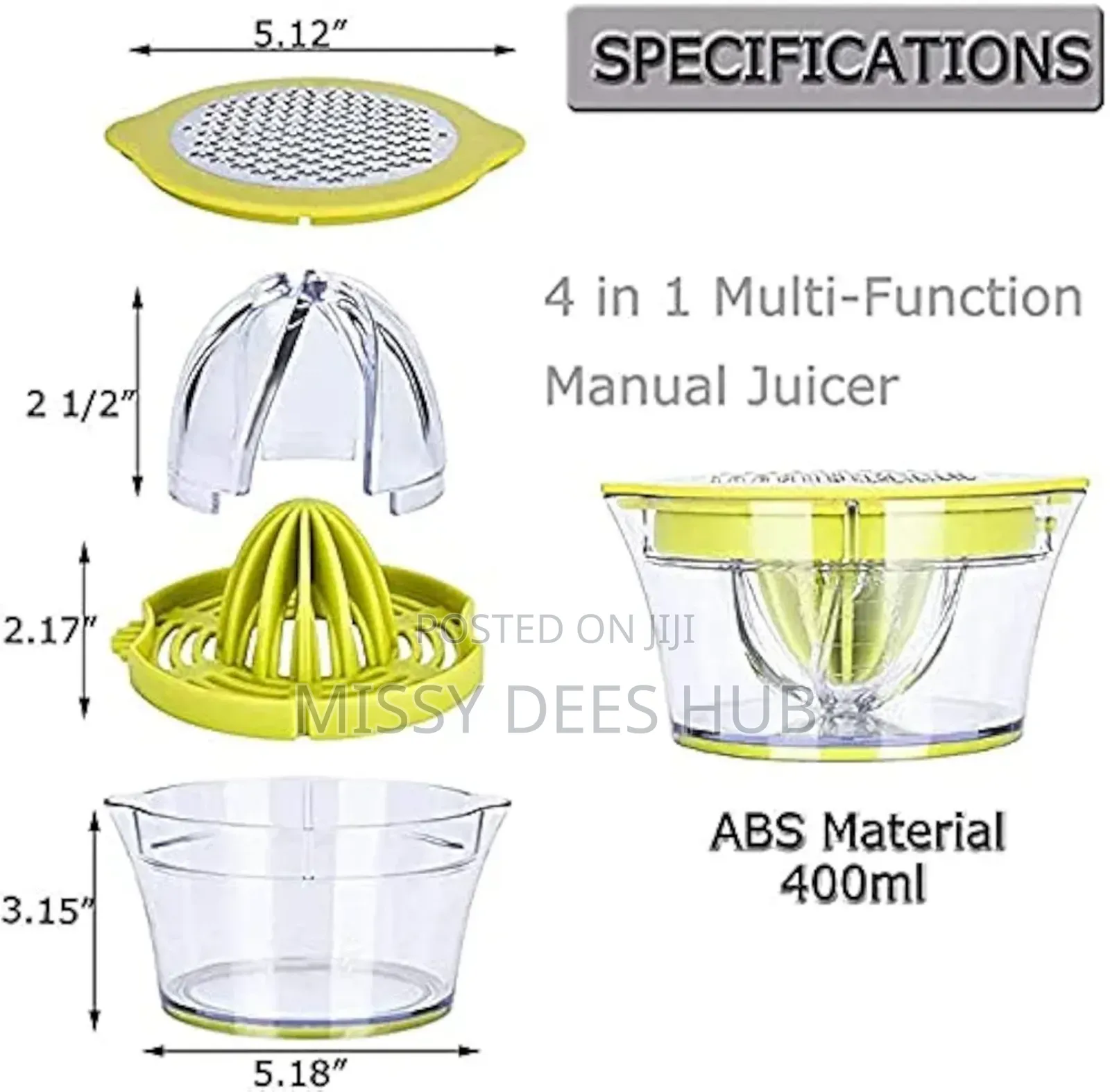 4in1 Plastic Juicer