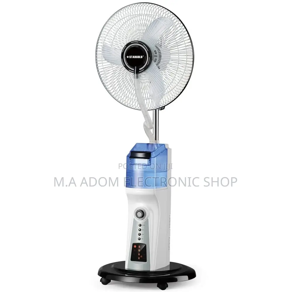 Rechargeable 16” Electric Solar Ice Water Mist Fan