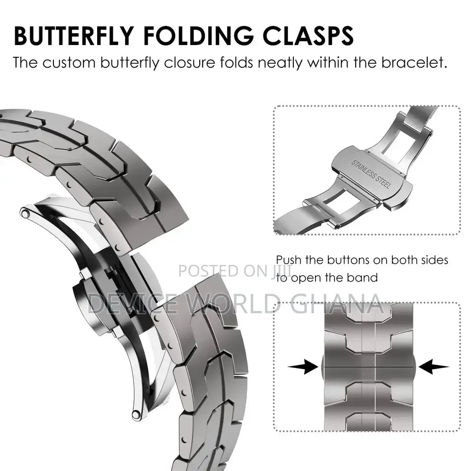 Kek Titanium Stainless Steel Strap 4 Samsung Watch 3 4 5 6 7
