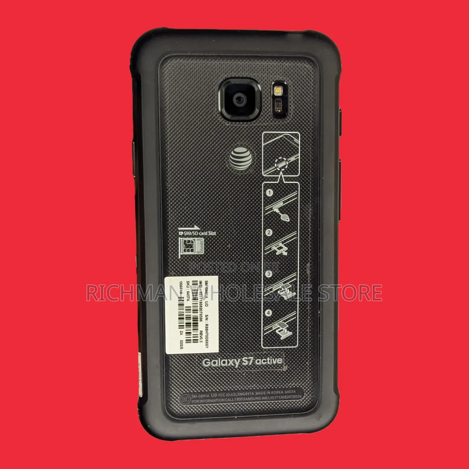 New Samsung Galaxy S7 active 32 GB Black