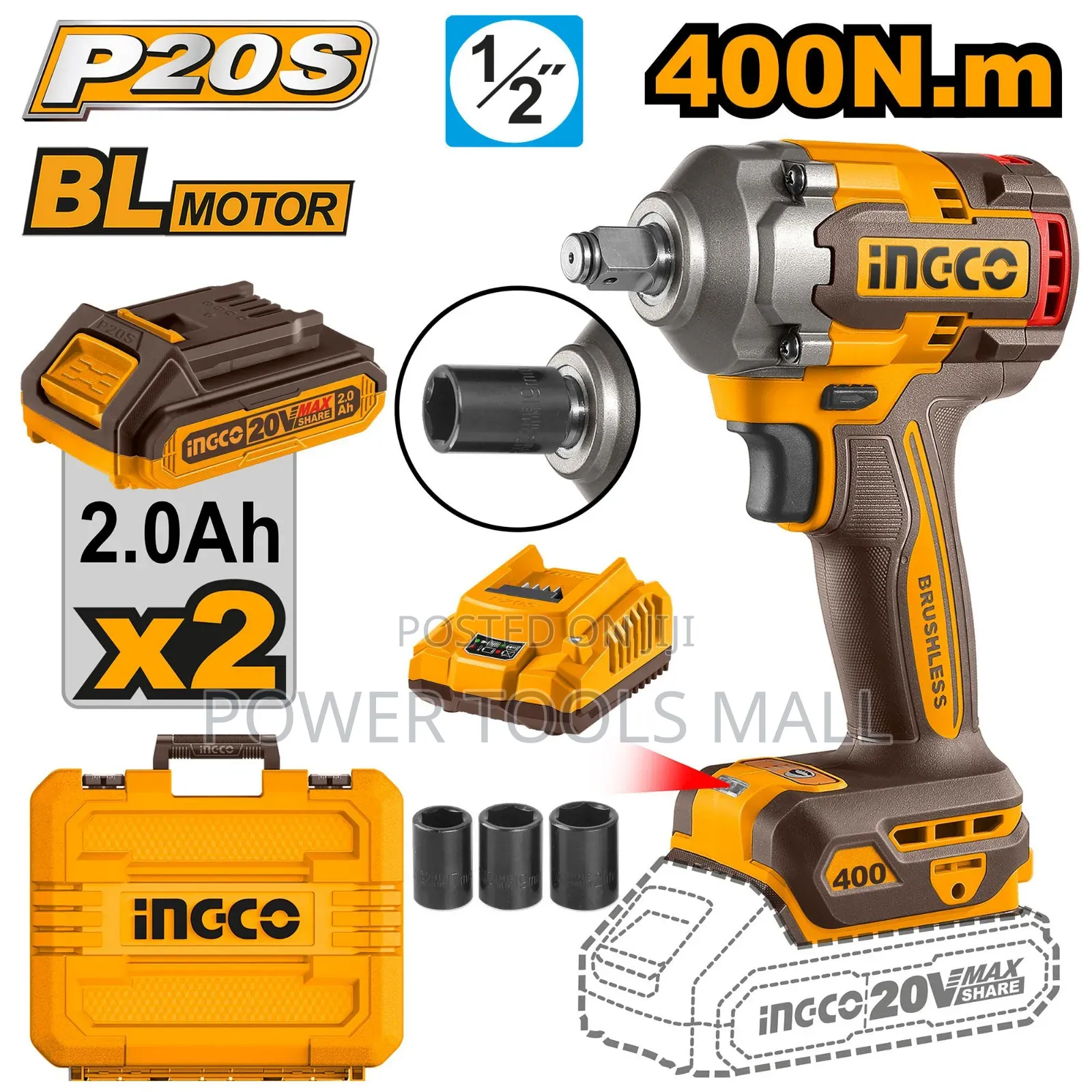 Cordless Impact Wrench CIWLI2040