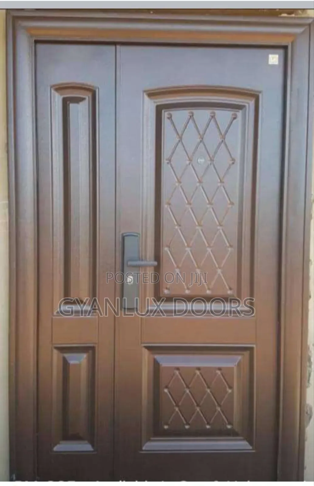 Security Door Brown Design
