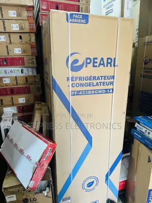 Zealous Sleek Pf-433bbg Double Door Fridge Pearl