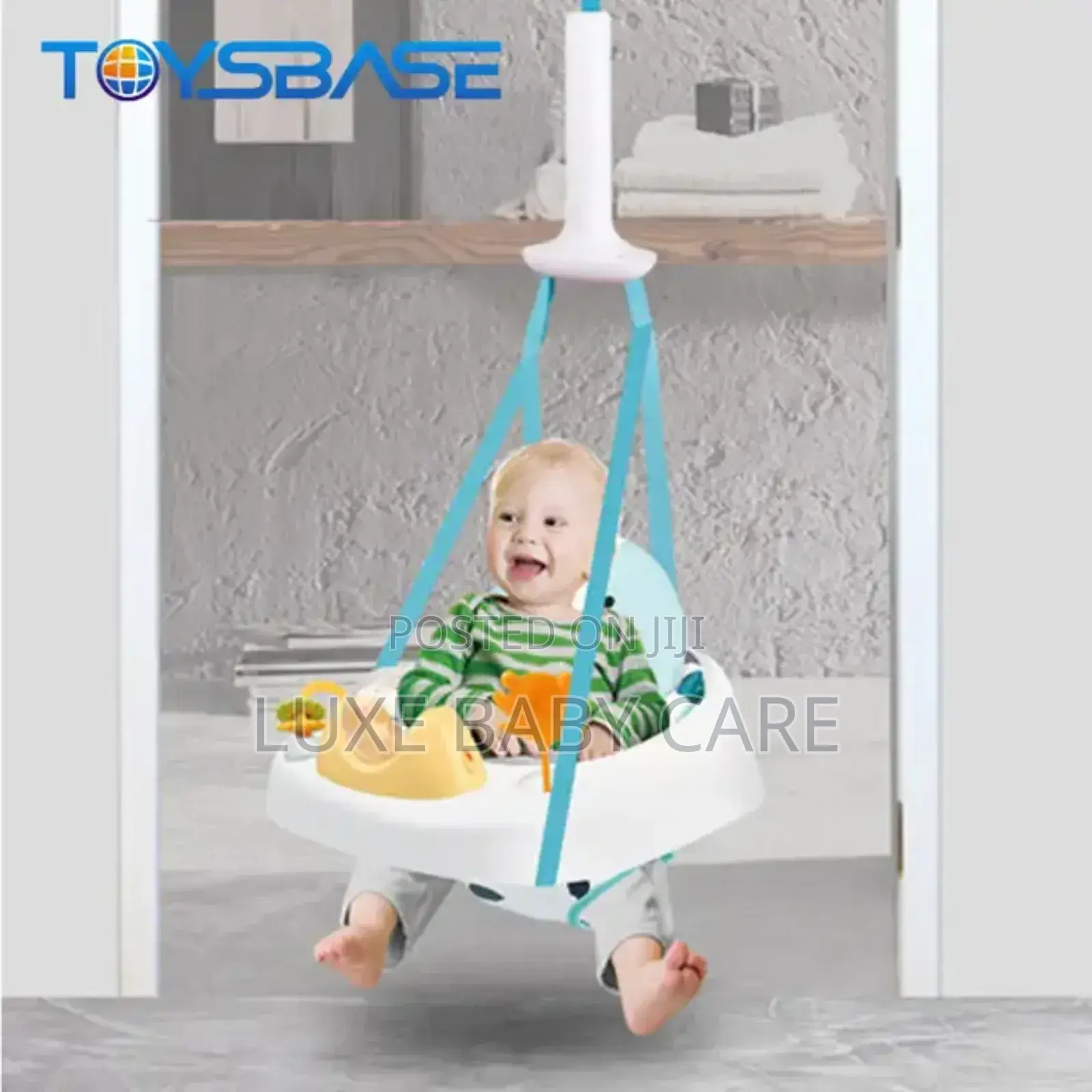 2-in-1 Doorway Jumper, Music Lights for Babies,