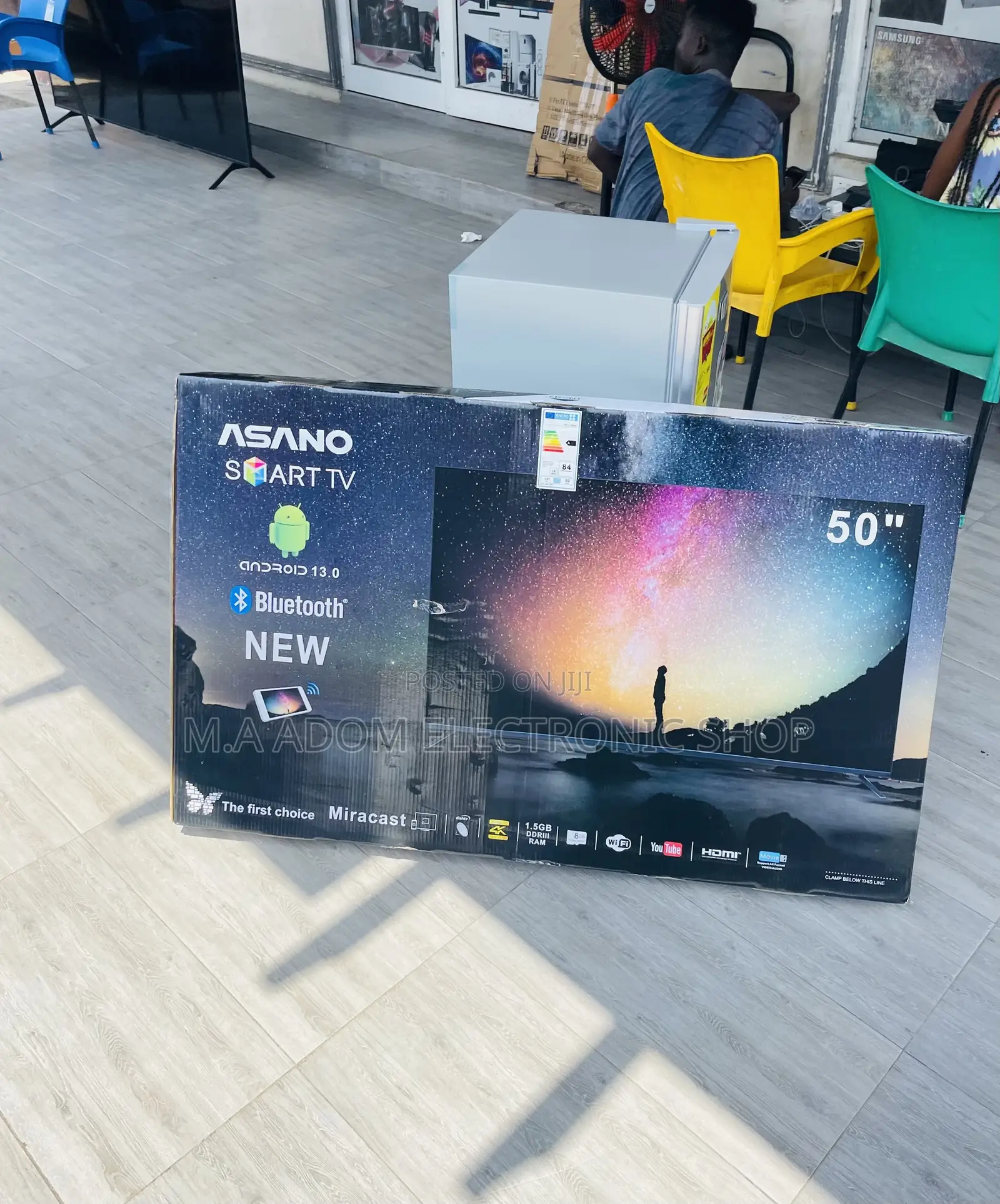 Uniquely Designed Asano 50 Inch Uhd Smart Television.